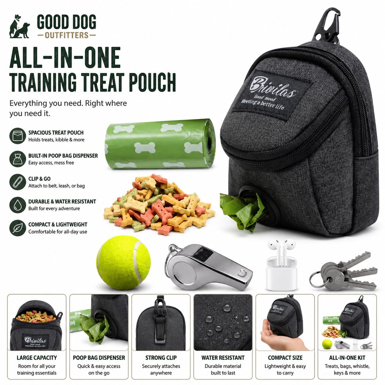 Good Dog Training Treat Pouch
