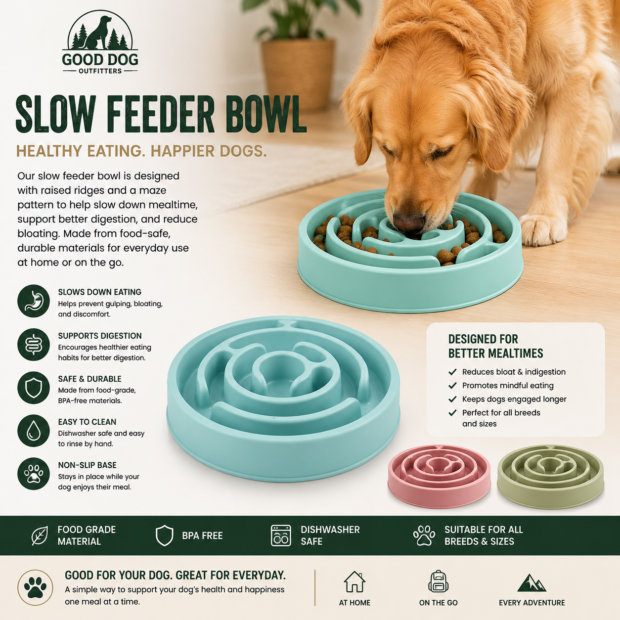 Good Dog Slow Feeder Bowl