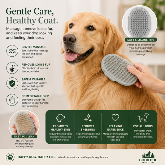 Good Dog Silicone Grooming Brush